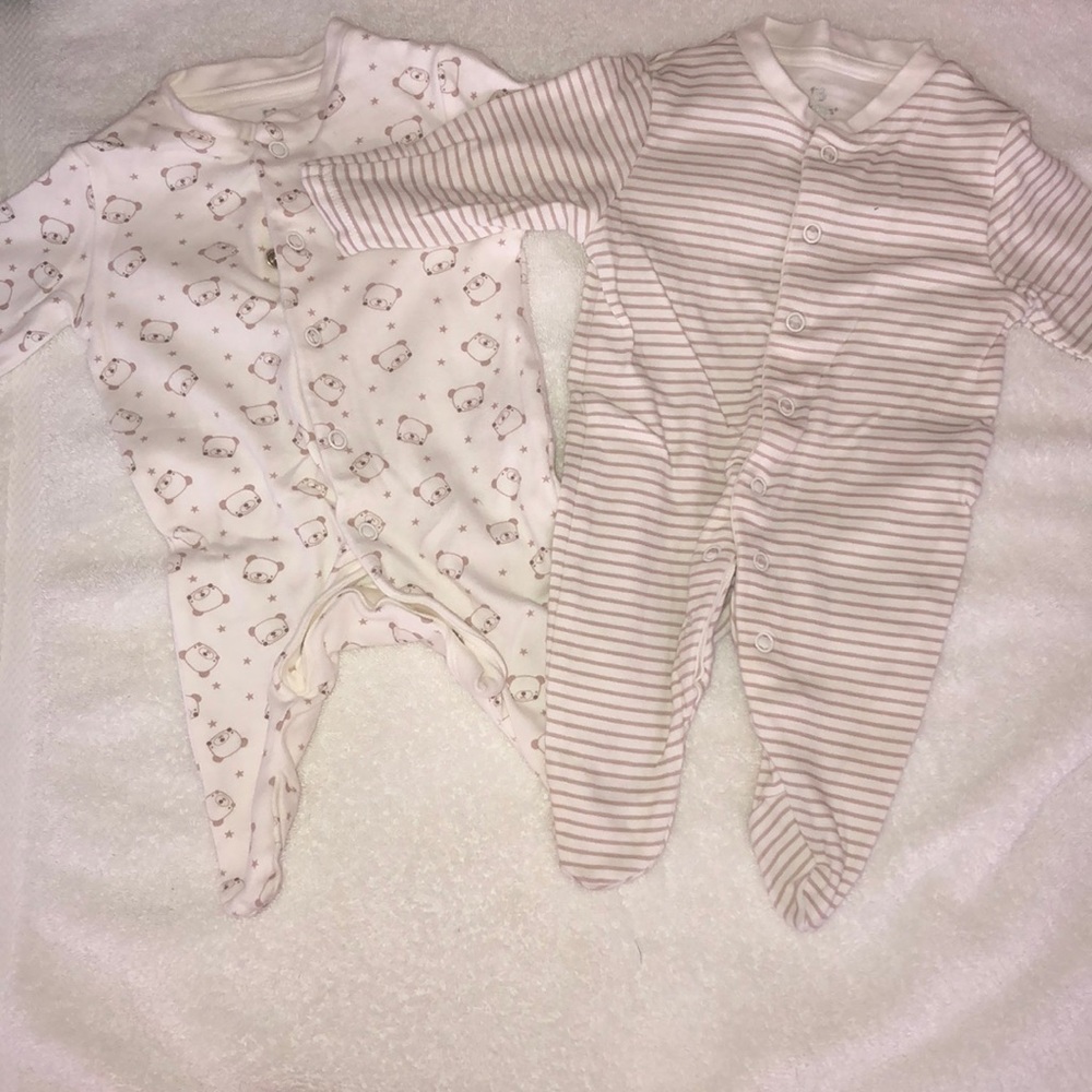 2 pack Early Days Footie PJs newborn